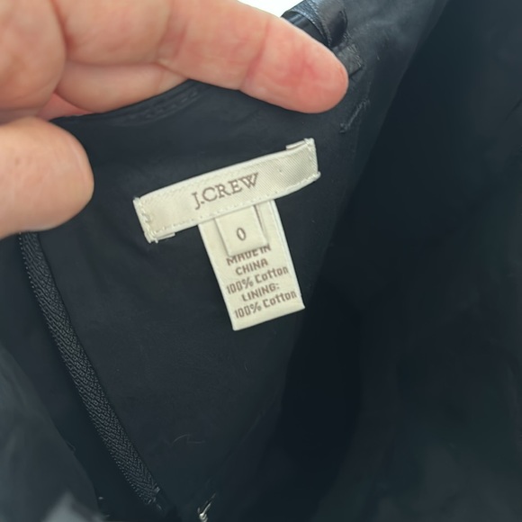 J Crew strapless black dress size 0 - Picture 4 of 4